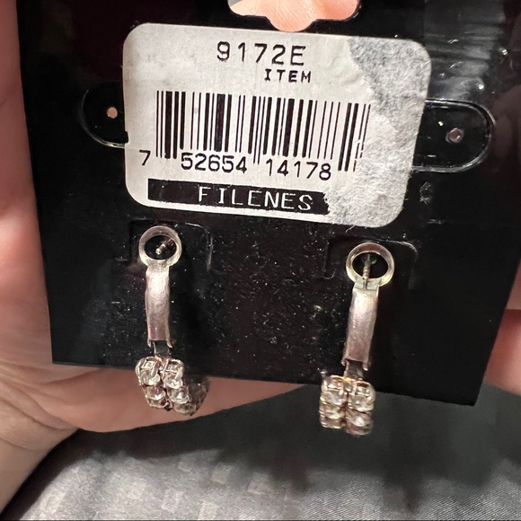 Lot of two round hoop earrings original card Amanda smith fashion - Picture 6 of 10